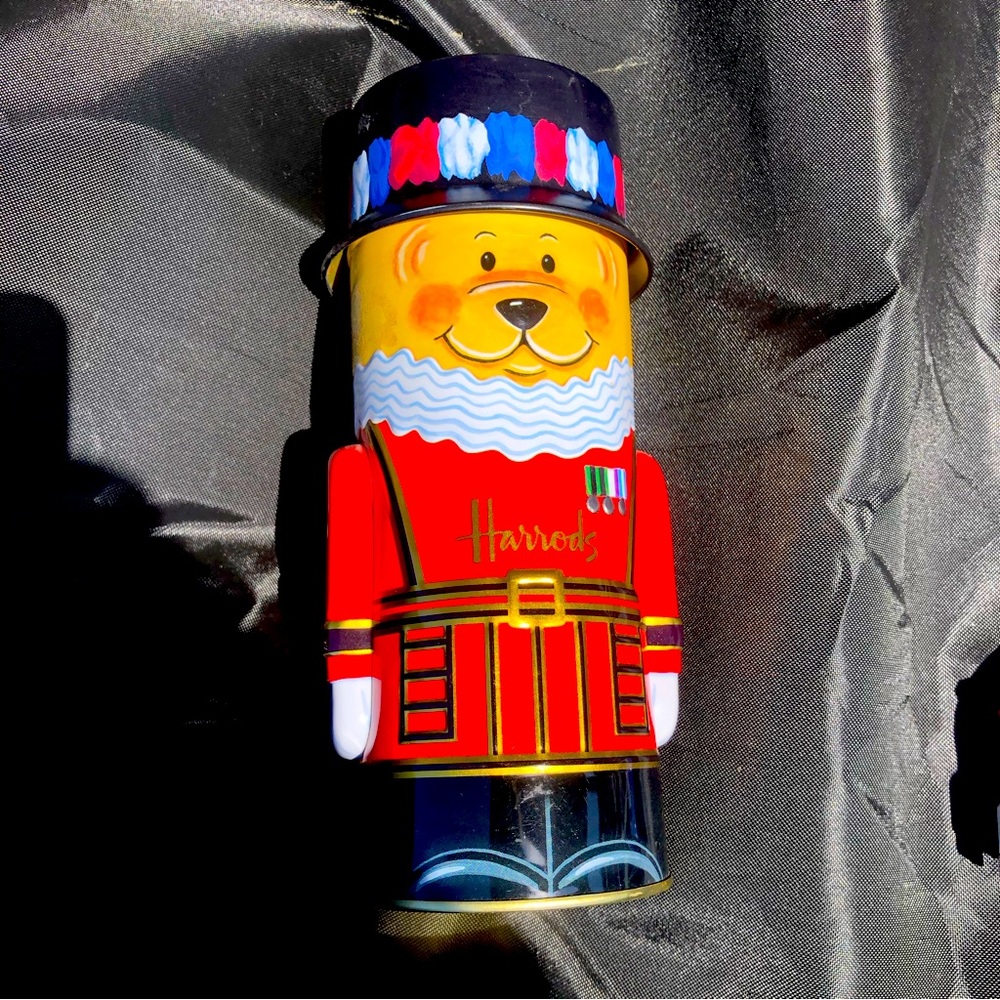 Harrods Beefeater Bear Collectable Piggy Bank - Originally a shortbread Tin.